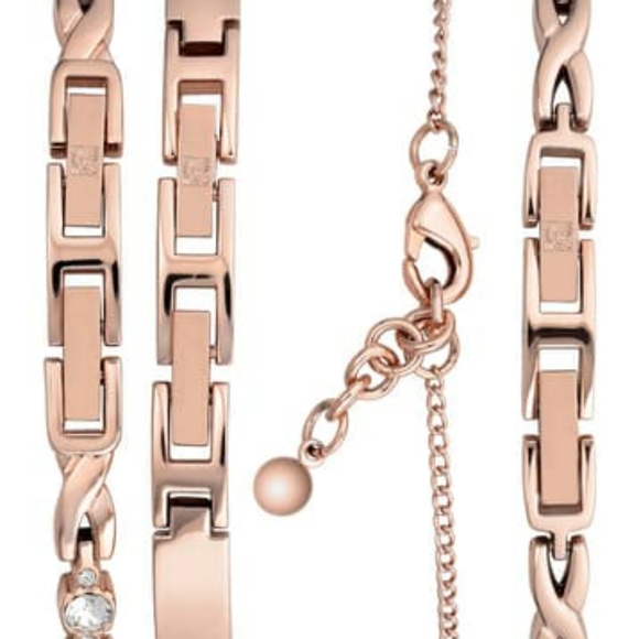 Anne Klein Rose Gold Swarovski Bracelet Watch Set main image 7